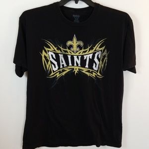 New Orleans Saints Black Tshirt Sz XL